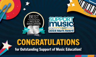 RRCSD Receives Best Communities for Music Education Award