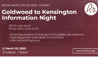 Goldwood to Kensington Transition Night on March 23