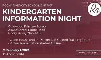 Kindergarten Information Night Rescheduled for February 1
