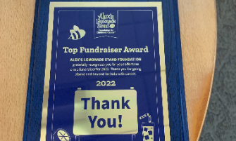 RRMS Receives Top Fundraiser Award from Alex’s Lemonade Stand