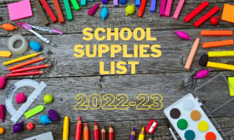 Goldwood School Supplies for 2022-2023