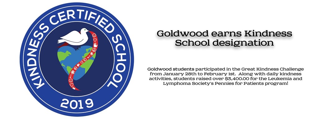 Goldwood earns Kindness School Designation